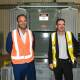 MANUFACTURING BOOST: Indi Liberal Party candidate Ross Lyman takes a tour of the Wilson Transformers factory in Wodonga with general manager Brett Robertson on Wednesday. Picture: MARK JESSER