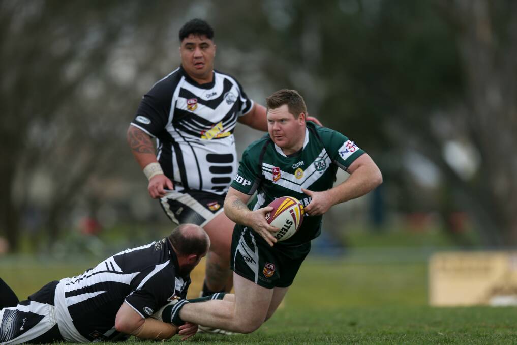 PREMIERS: Tumbarumba prop Clayton Griffiths featured in last year's Murray Cup decider against Corowa. Picture: TARA TREWHELLA