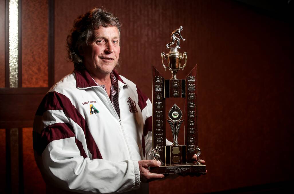 OUTSTANDING Culcairn's Terry Hensel was crowned the Albury and District grade three Bowler of the Year on Sunday.