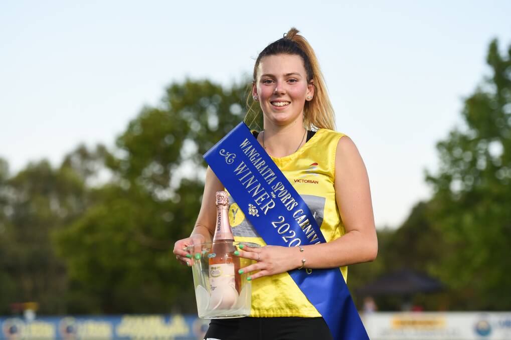 SPEEDSTER: Wangaratta's Gabbie Boulton is set to defend her title in the 120m Wangaratta Gift at Norm Minns Oval on Saturday night. Picture: MARK JESSER