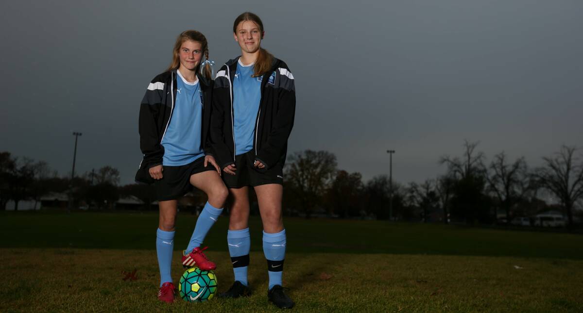 ON THE RADAR: AWFA products Ashleigh Carty and Keely Halloway will play for NSW Country at Coffs Harbour in July. Picture: TARA TREWHELLA