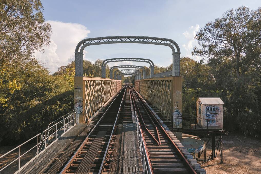 A visualisation of the Murray River railway bridge with raised clearance. Picture: ARTC