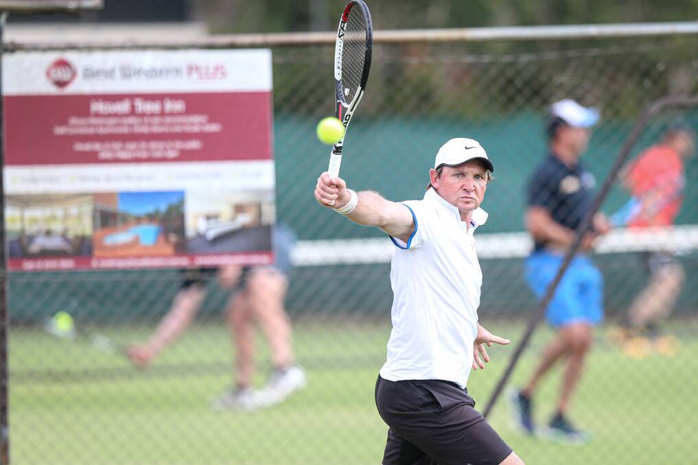 COMPOSED: Albury's Jade Culph in full control of his backhand for Wodonga Wicks during yesterday's Country Week action. Picture: JAMES WILTSHIRE