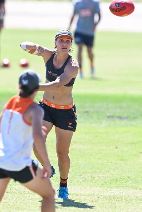 ENJOYABLE: GWS Giants defender Pepa Randall said the side can't wait to play in Albury. Picture: MARK JESSER