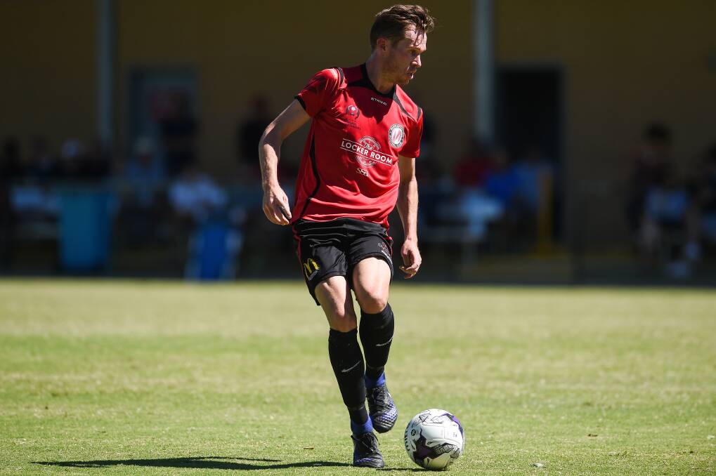 STAYING PUT: Sean Pye resisted an offer to return to Melrose and will commit to his fourth season at Murray United in 2018. Picture: MARK JESSER