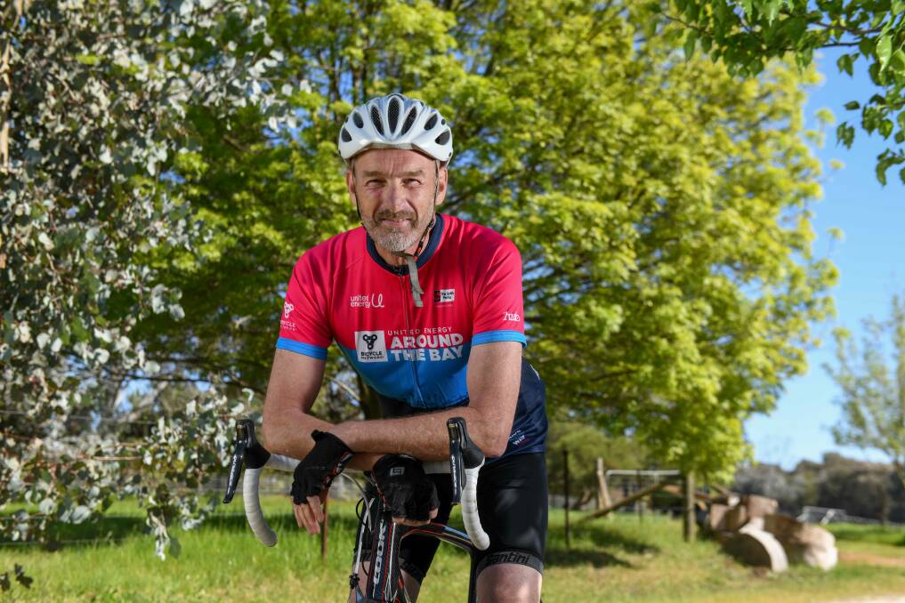 Colm Cox is closing in on his fundraising goal of $2000 for Maddie Riewoldt's Vision as part of his 200-kilometre Around the Bay ride in October. Picture by Tara Trewhella
