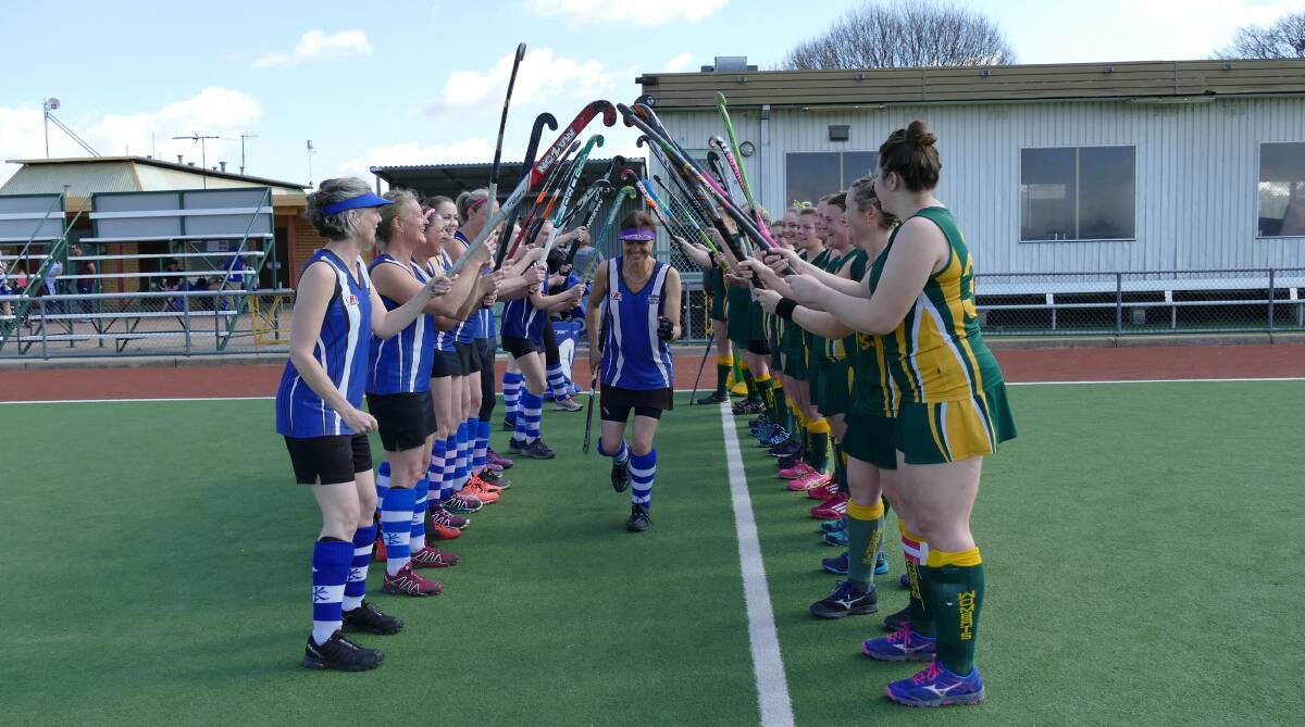 STALWART: Beechworth Hockey Club's Lesley Britten recently played her 400th game for her beloved club and isn't planning to retire just yet.