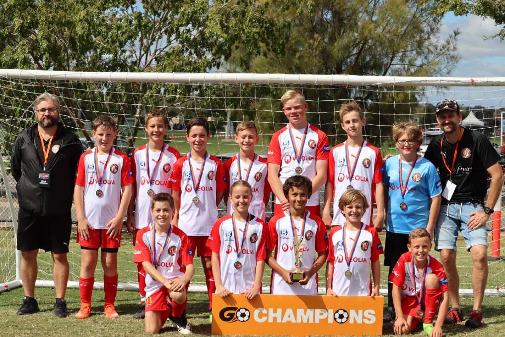 CHAMPIONS: Murray United came away with a title at the Boys and Girls FC tournament in Bendigo.