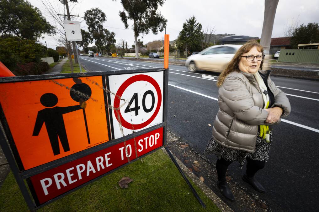 TRAFFIC WOES: Wendy McInnes doesn't support the call to reduce a busy stretch of Pearce Street, where she lives, to one lane to create a path for cyclists. Picture: ASH SMITH