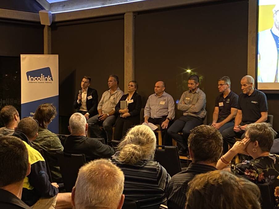 CONSTRUCTIVE CONVERSATION: A strong turnout of Border builders and tradespeople discuss a host of challenges affecting the industry at Wodonga hotel Huon Hill on Wednesday night. Picture: SUPPLIED
