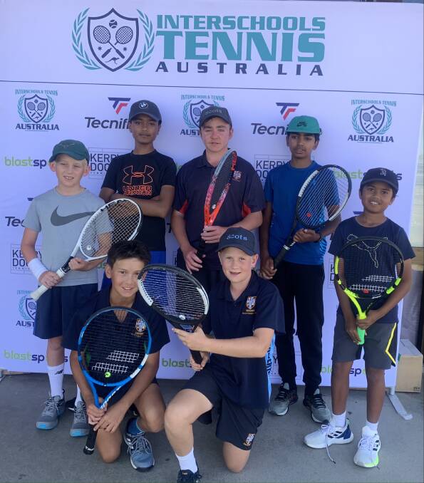WELL PLAYED: The Scots School Albury were runaway winners of the Interschools Tennis Riverina teams challenge played at the Albury Grasscourts. Trinity Anglican College was ranked second overall in the three-day event.