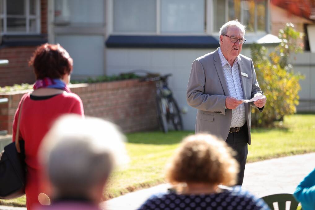 OPEN TO PUBLIC: Indigo Shire mayor Bernard Gaffney, pictured at the opening of new neighbourhood house in Chiltern in May, announced the council's 2022/23 draft budget was open for community consultation after being endorsed at Tuesday night's council meeting. Picture: JAMES WILTSHIRE