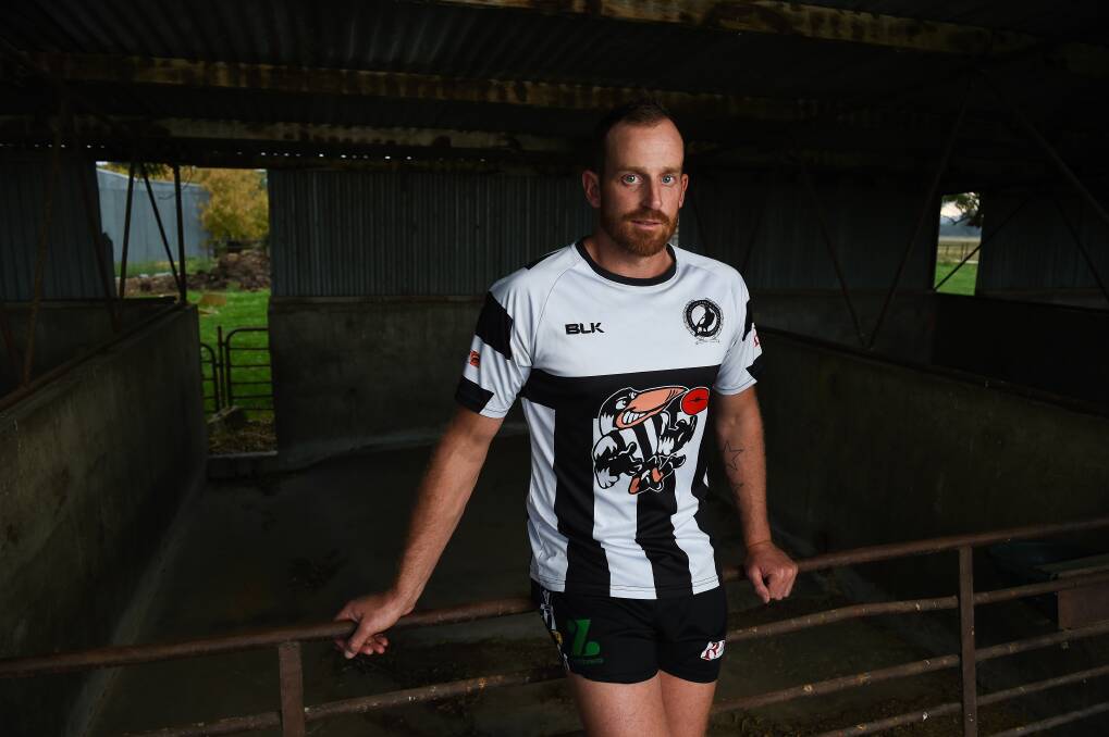 FRUSTRATING: Michael Newton has managed just six games for Wangaratta this season with pectoral and hamstring injuries keeping him sidelined. Picture: MARK JESSER