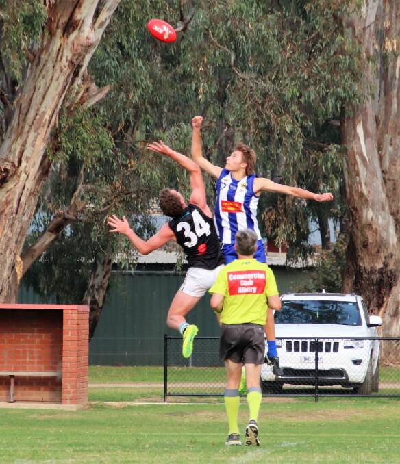 TOP HONOUR: Young Corowa-Rutherglen ruckman Ryan Eyers has been named in the Allies training squad for a chance to play in the AFL Under-19 Championships next month.