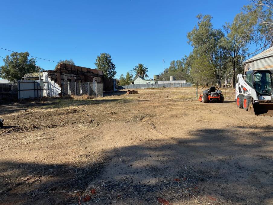 PUB DREAM: New Conargo Hotel co-owner Michael Lodge has spent recent days cleaning up the site of the iconic pub and hopes to have it open in time for next year's Deni Ute Muster. 