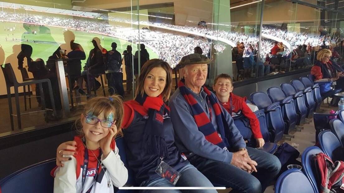 Bronwyn Tyrell and her family have reserved seats at the MCG to watch their beloved Demons.