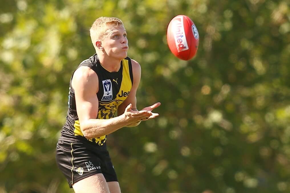 FINGERS CROSSED: Corowa-Rutherglen and Murray Bushrangers export Ryan Garthwaite is hoping to be picked for Richmond's pre-season clash with Essendon at Wangaratta on Saturday. Picture: CAMERON GRIMES