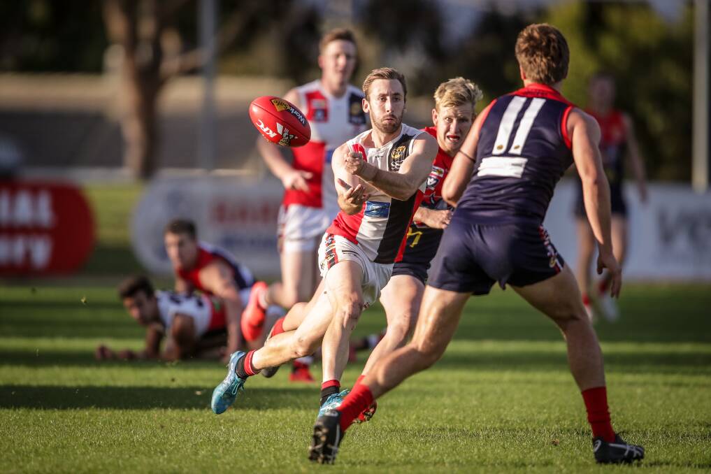 OUTED: Elijah Wales will sit out Myrtleford's clash against Yarrawonga on Saturday due to suspension. 