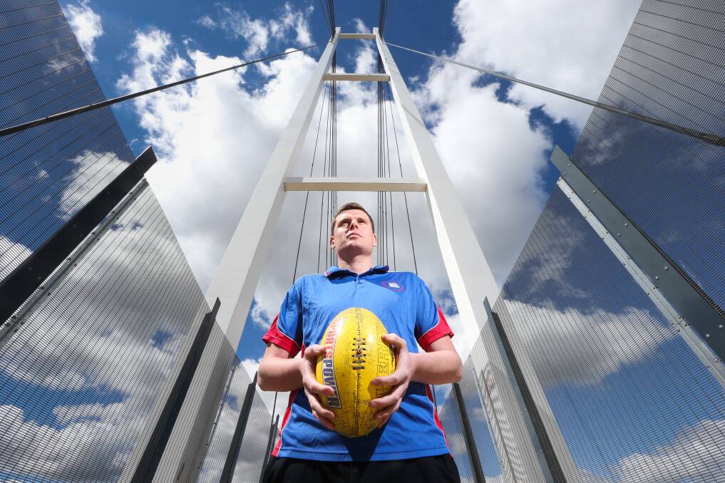 STANDING TALL: Jindera forward Michael D'Arcy is hoping it's third time lucky for him in grand finals with the Bulldogs at Walbundrie on Saturday. Picture: KYLIE ESLER