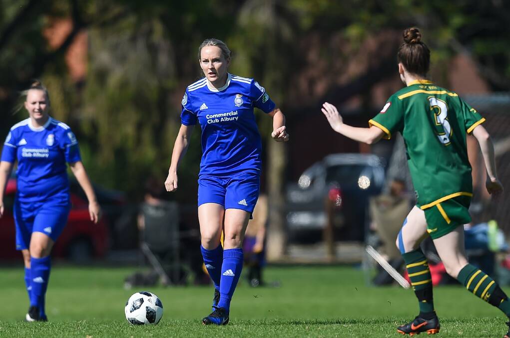 FAVOURITE: Albury City's Bridget McDiarmid is a strong chance to win her second AWFA senior women's Star Player award in as many years after other brilliant season.