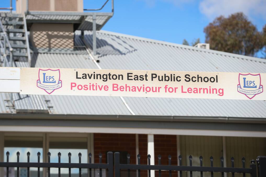 CLOSURE: A member of the Lavington East Public School community has returned a positive test to COVID-19. Picture: JAMES WILTSHIRE