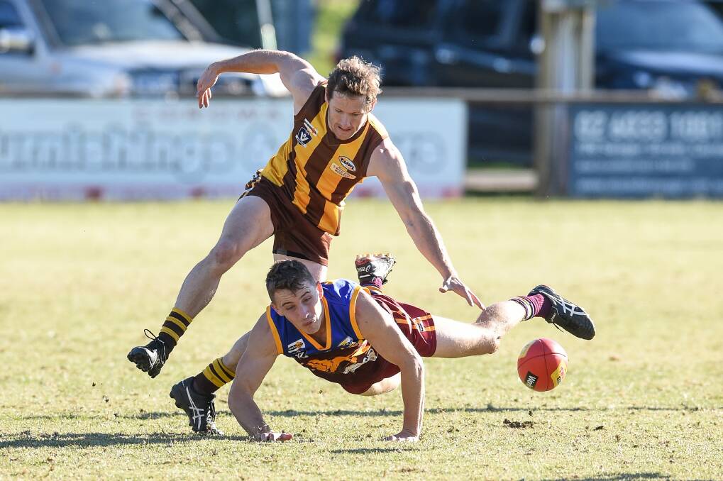 HAT TRICK: Wahgunyah's Matt Grantham won his third straight best and fairest for the Lions this season.