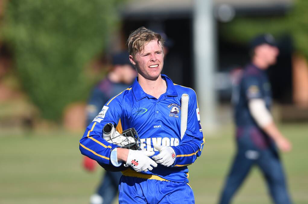 Lachie McMillan bowled six maidens in his spell of 1-9 for Belvoir on Saturday.