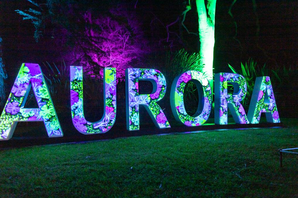 BRIGHT LIGHTS: Operators of Aurora Luna Light Journey were only too happy to bring the display back to Albury in 2023.
