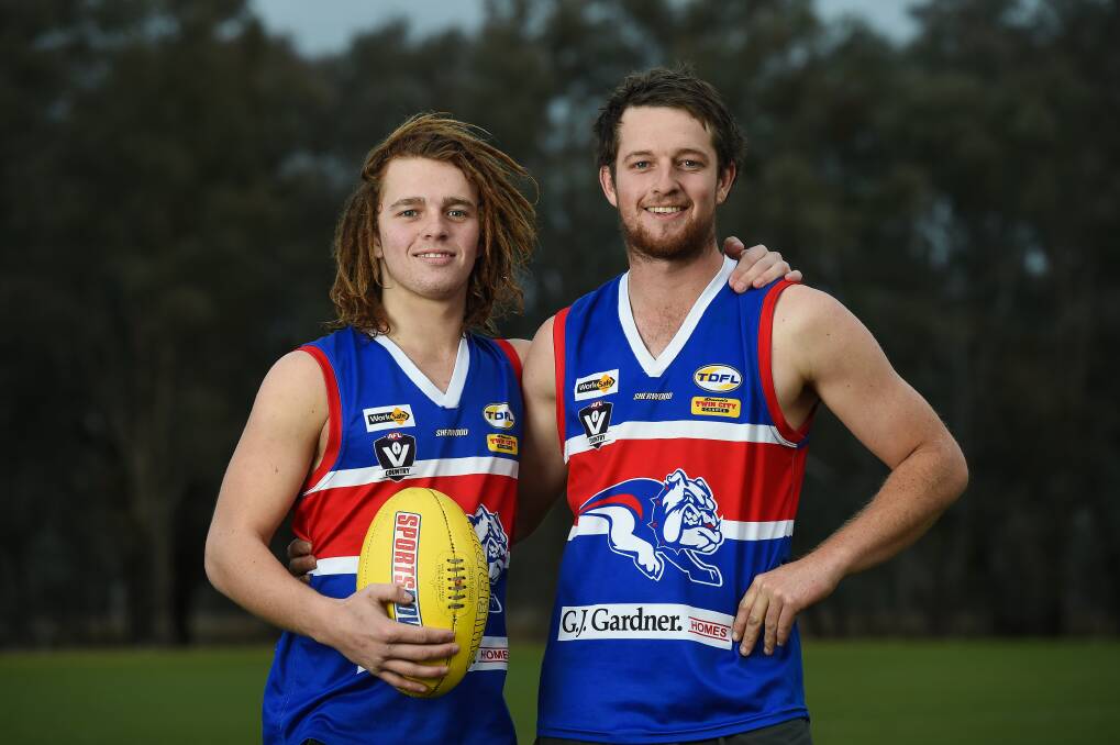 BROTHERS IN ARMS: Tom and Dylan Rake are having great years, but would love nothing more than a premiership together. Picture: MARK JESSER