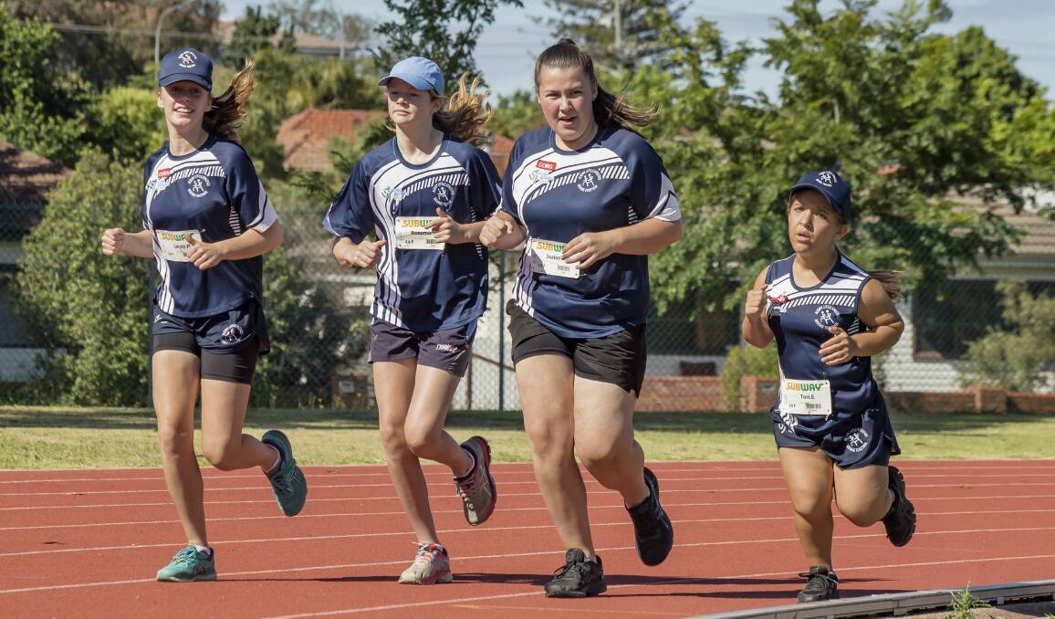 ALL IN THIS TOGETHER: Albury Little Athletics Centre prides itself on the encouragement and inclusion of its multiclass athletes and friends every week. Picture: ANTHEA ENGLISH