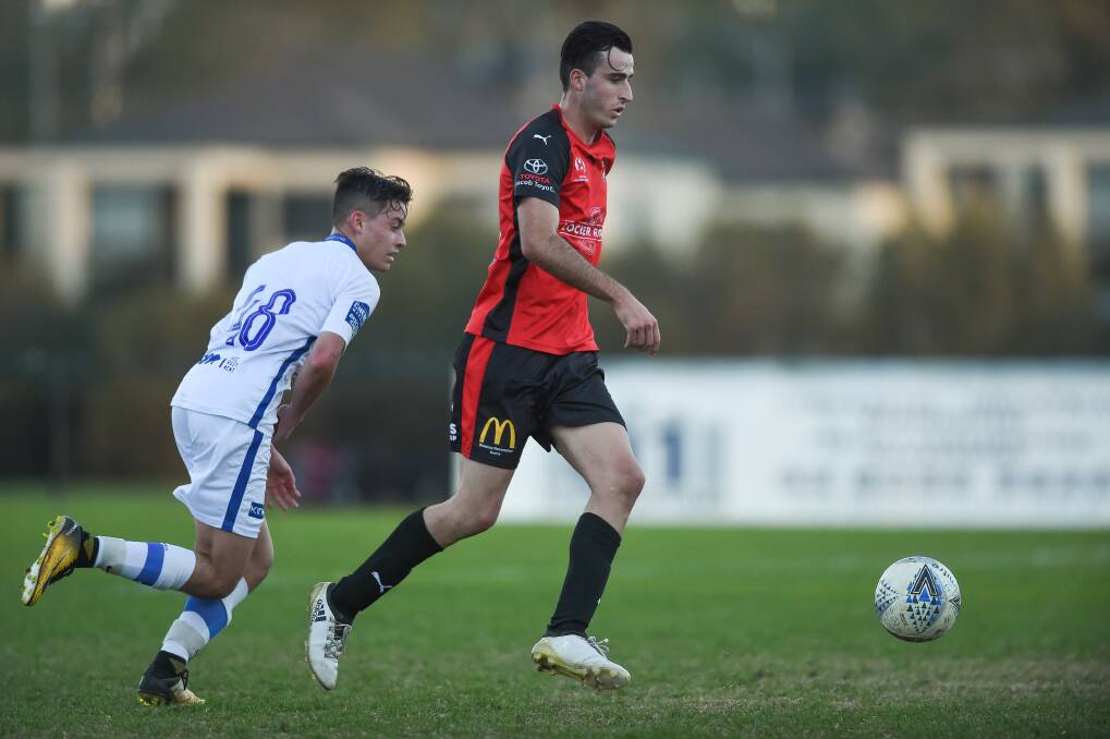 ROCK SOLID: Mid-season recruit Angel Taravillo scored his first goal for Murray United in the Border outfit's 3-1 loss to Eastern Lions on Saturday. Picture: MARK JESSER