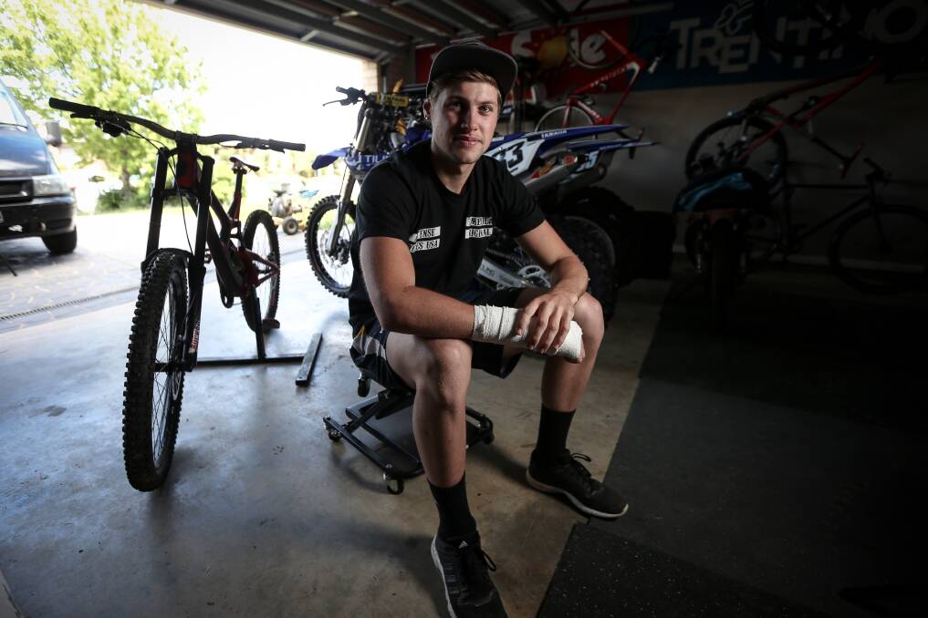 CONTENT: Wodonga mountain bike star Dean Lucas was reasonably pleased with his fourth-place finish at the national championships. 