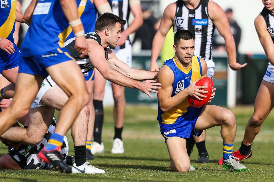 WAITING PATIENTLY: Michael Gibbons has
dominated in the VFL for some time and is
hoping he's done enough to impress AFL clubs.
Picture: WILLIAMSTOWN FOOTBALL CLUB