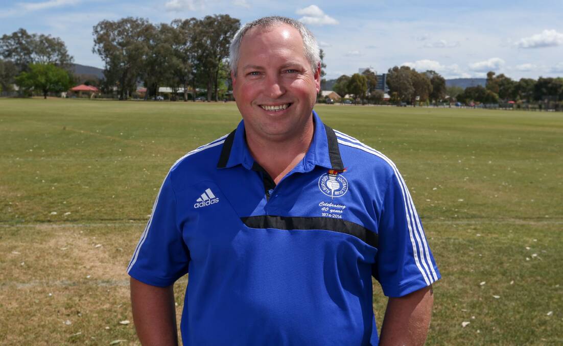 UPBEAT: Ricky Piltz hopes to compete with the league's top sides in his first season as senior coach at Albury City. Picture: TARA TREWHELLA