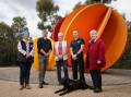 LAST CALL: The Border's Pub Test panel of Kim Monk, Mark Cottee, Joan Parker, Daniel Searle, with guide dog Frodo, and Christine Stewart share their final thoughts on the 2022 federal election campaign. Picture: JAMES WILTSHIRE