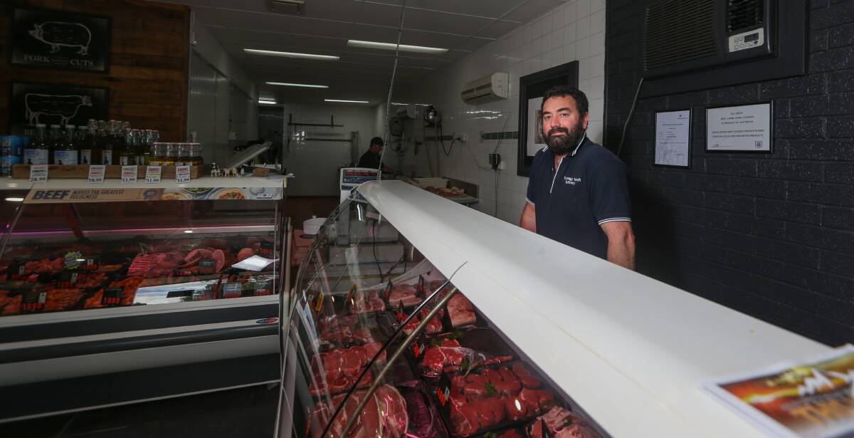 UPBEAT: Tawonga South Butchery owner Gavin Thurkettle stayed positive throughout. Picture: TARA TREWHELLA