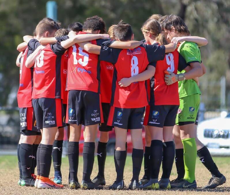 GREAT EFFORT: Nine players from Murray United's under-14s team and one from the under-13s have been selected in state squads for the upcoming boys National Youth Championships at Coffs Harbour. Picture: MURRAY UNITED FC