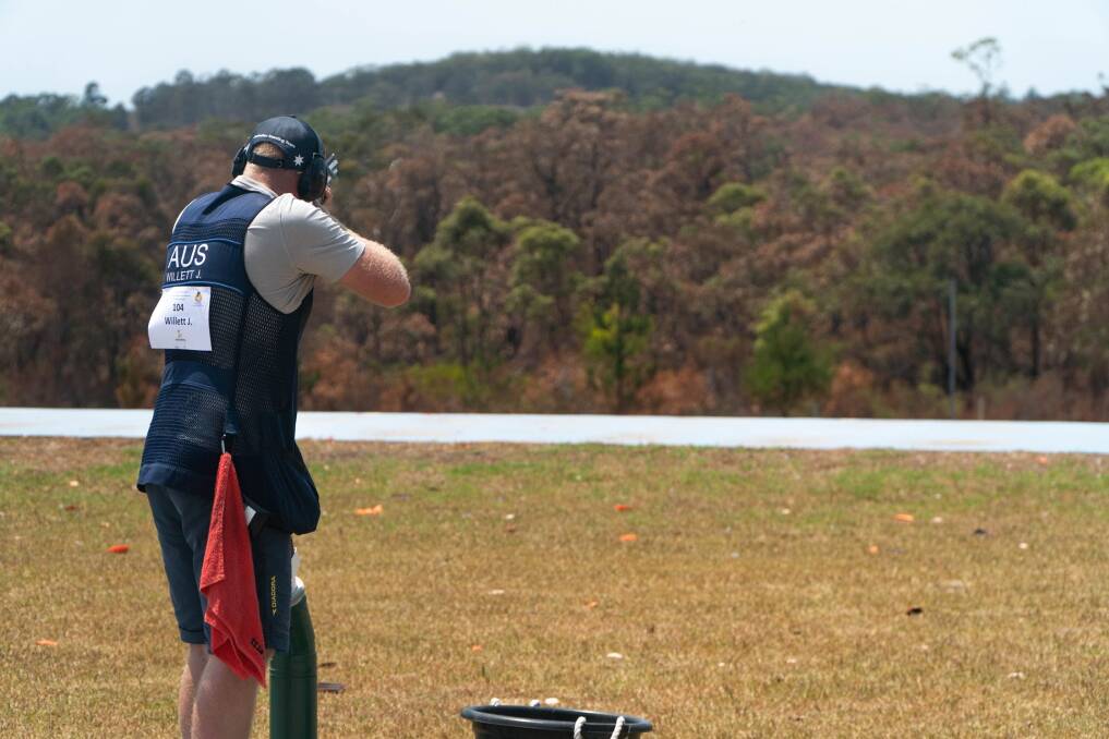 CLOSE CALL: The wrong choice of glasses in qualifying almost brought James Willett undone at the national trap championships. 