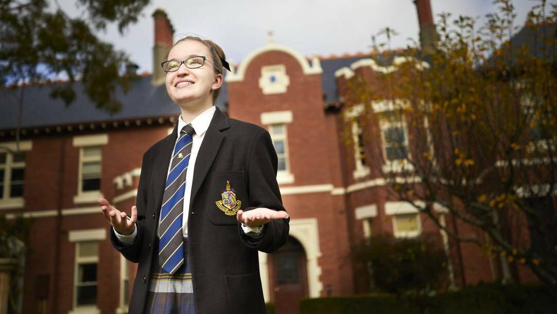 The Ballarat Grammar year 10 student finds it thrilling to talk to an audience about subjects she is passionate about.