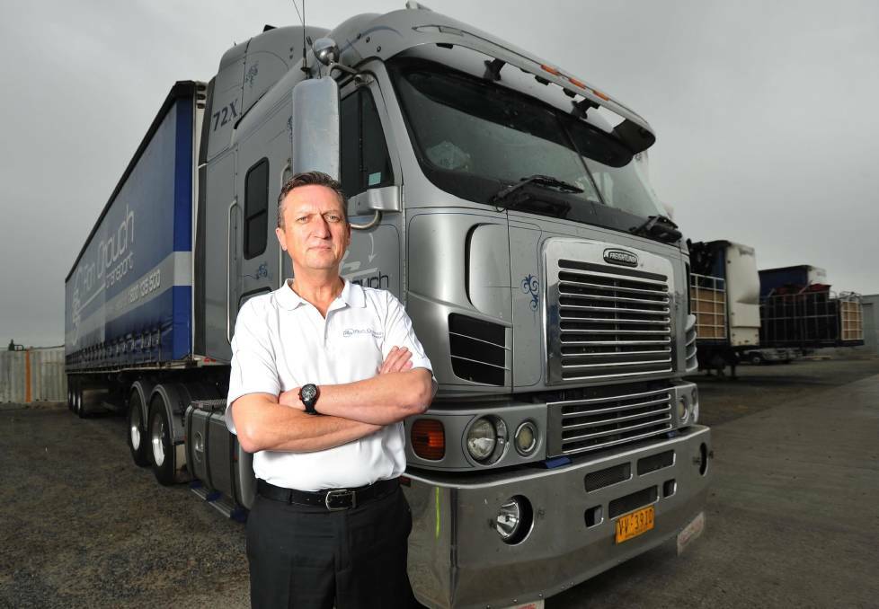 SAFETY PRIORITY: Ron Crouch Transport's managing director Geoff Crouch believes both cars and trucks need to look out for each other on the road.