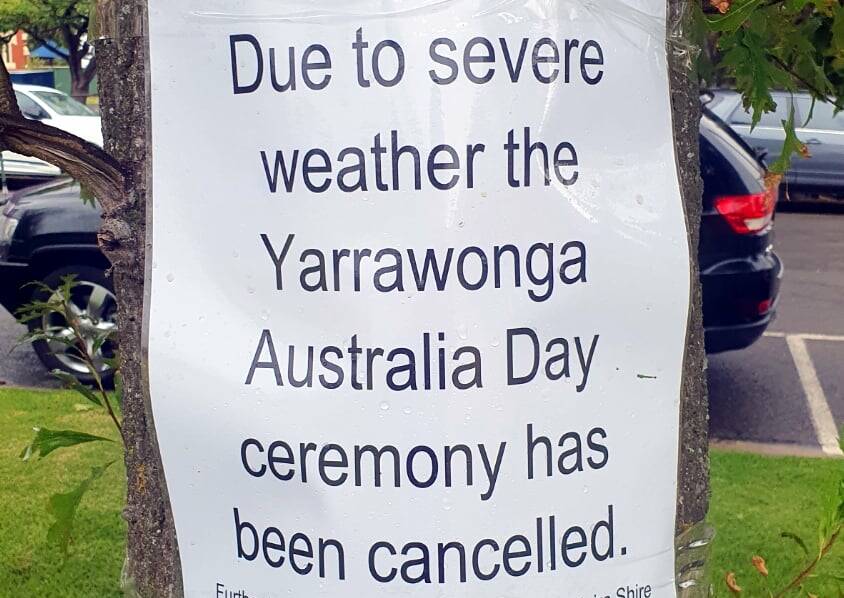 Weather rains on Yarrawonga's Australia Day parade