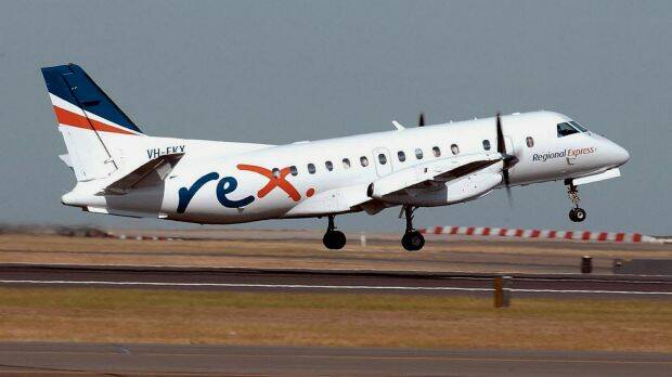 A Regional Express Saab 340 similar to the one pictured made an emergency landing at Sydney Airport on Friday. Photo: AP