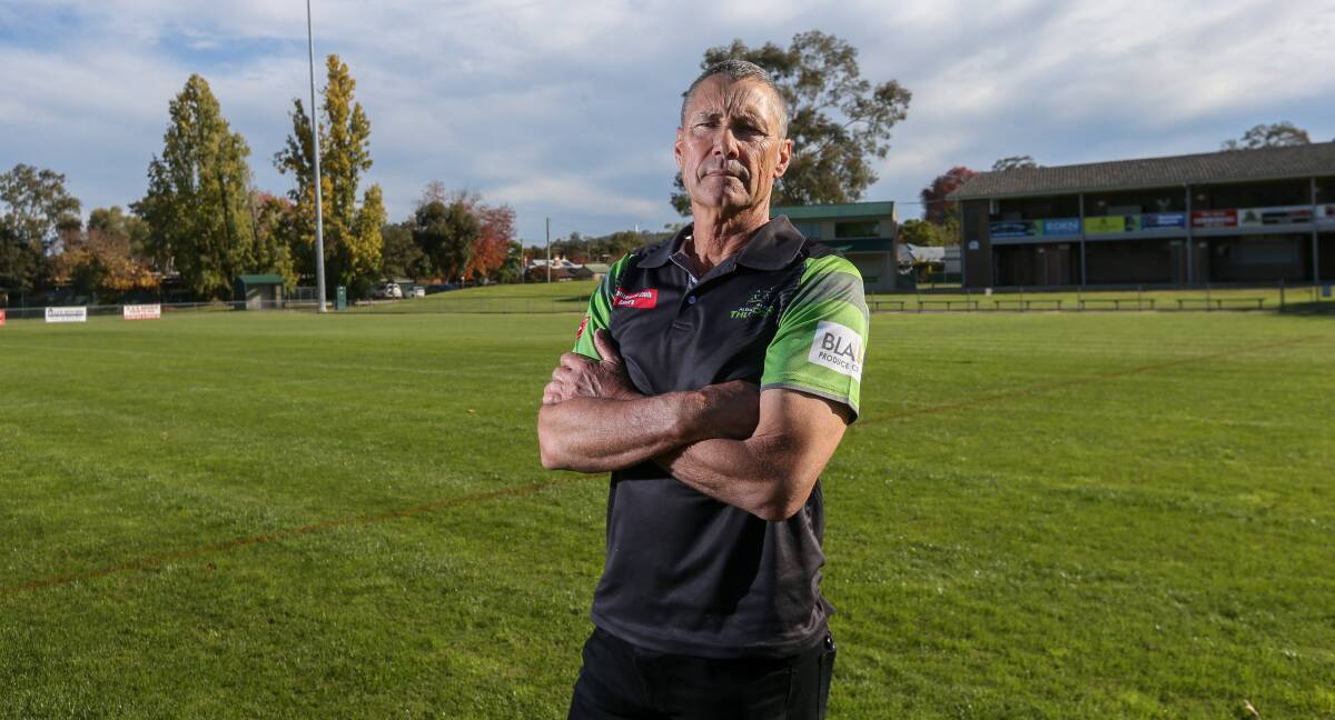 CONFUSION: Albury Thunder president Rick O'Connell. The club has called on the community to place streamers near the Siesta to show support for the Storm. Picture: TARA TREWHELLA