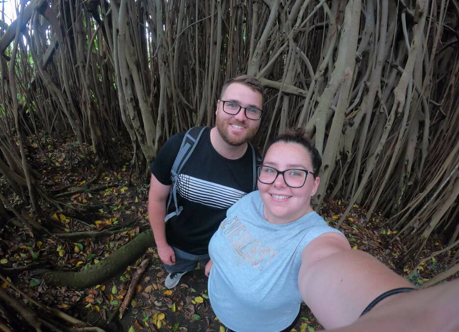 PARADISE LOST: Border Mail reporter Vivienne Jones and her husband Dylan have made the decision to return to Australia. They were enjoying a holiday in Vanuatu.