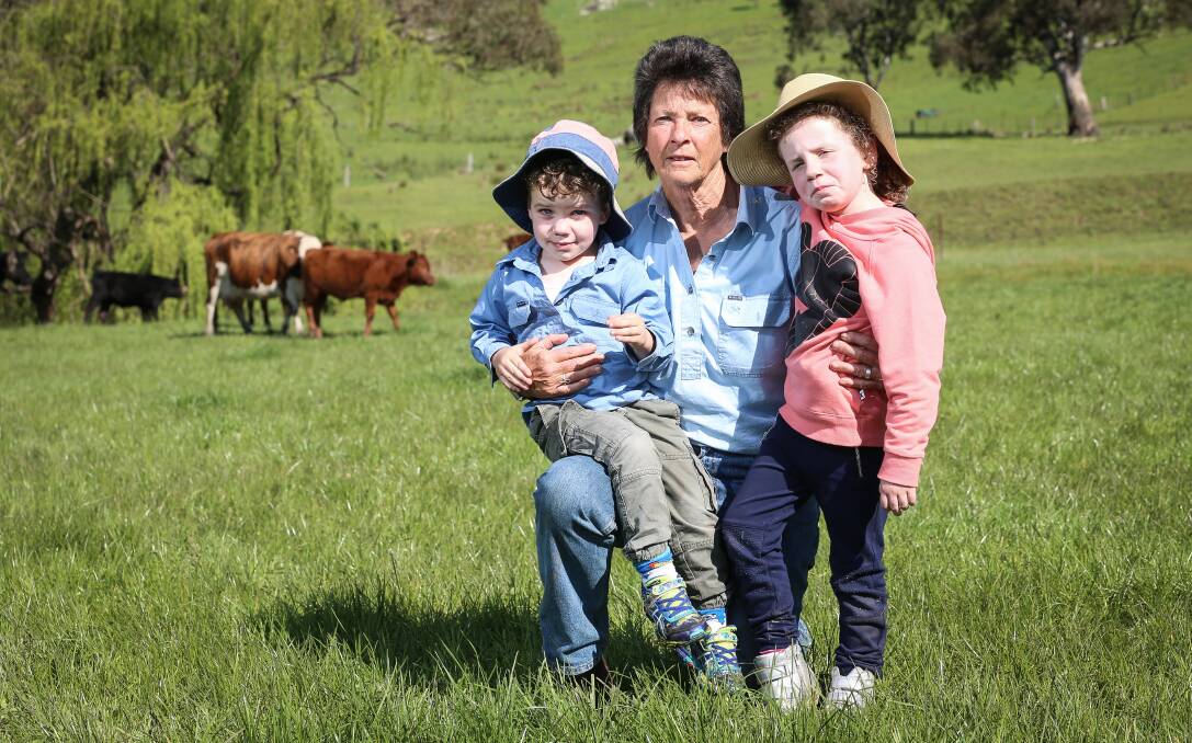 PEACE INTERRUPTED: Jan Palmer is fearful for the safety of her family, including children Leo, 3, and Maisie, 5. Picture: JAMES WILTSHIRE