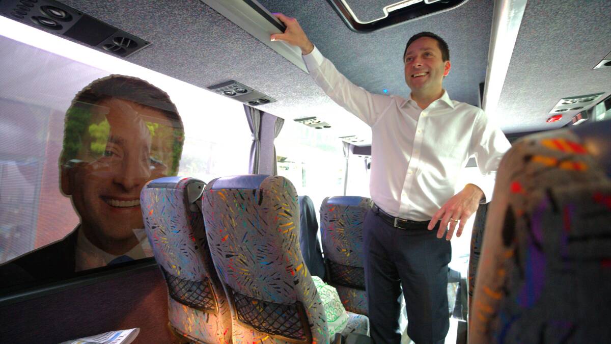 Both opposition leader Matthew Guy and Victorian premier Daniel Andrews have hit the road in their election buses this week. 