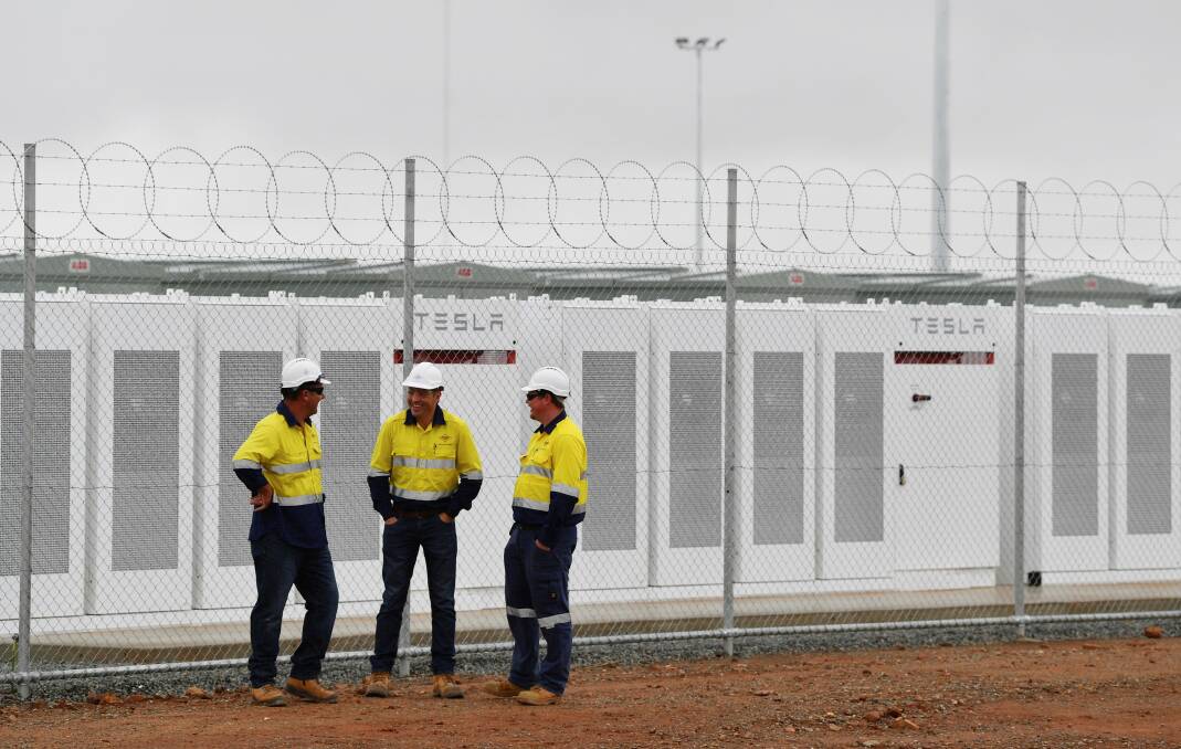 The battery storage facility in South Australia at Jamestown, north of Adelaide.