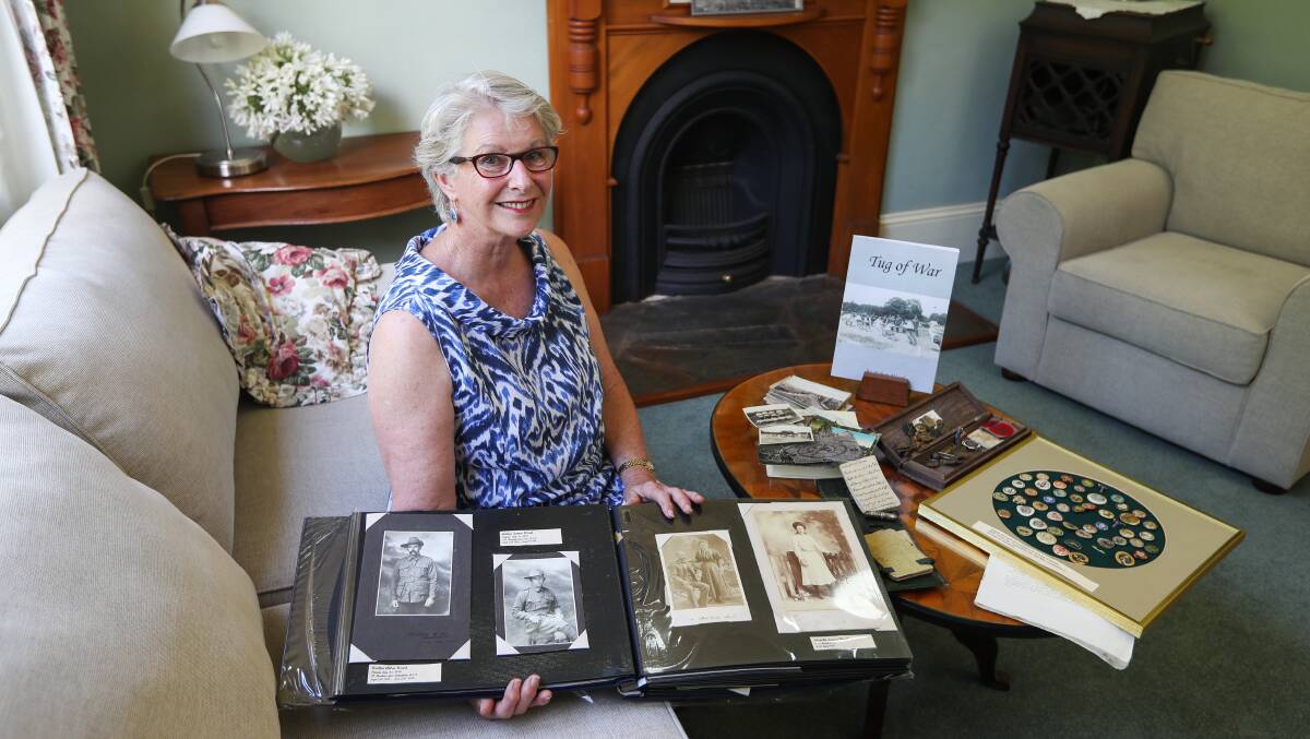 TREASURES: Tug of War was a project Robyn Wood began for the Wood family, documenting the story of Walter and Arthur, her husband's grandfather and great-uncle. Picture: MARK JESSER