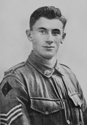 PRIDE: Sergeant Albert 'Alby' Lowerson received the Victoria Cross for his leadership on September 1, 1918