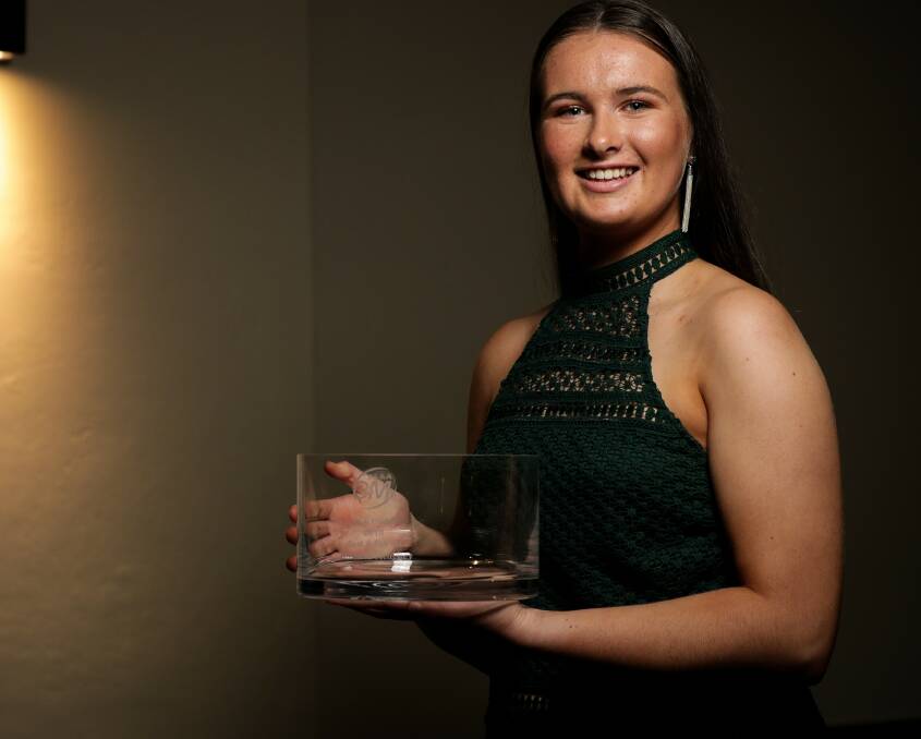 CONSISTENT: Breanna Heagney was best on court on eight occasions, polling 33 votes in a  runaway victory in the 16 and under best and fairest. Picture: JAMES WILTSHIRE